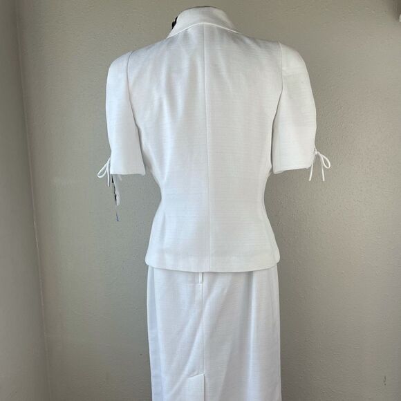 NWT Sag Harbor Suit White Jacket and Skirt Size 10 - Picture 9 of 16